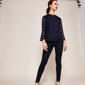 BNWT Ted Baker Caetlyn Bell Sleeve Blouse